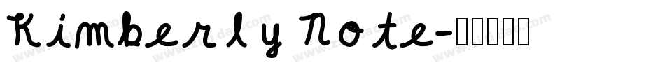 Kimberly Note字体转换